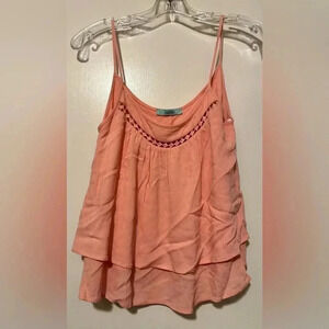 Karlie peach ruffle camisole size S